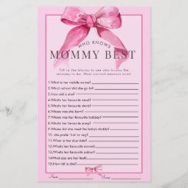 Coquette Bow | Pink Baby Girl Duschspiel