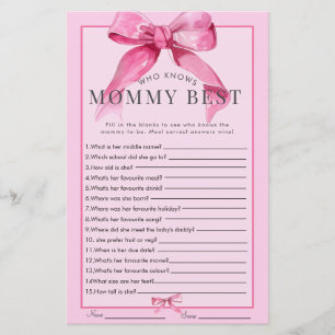 Coquette Bow Pink Baby Girl Duschspiel