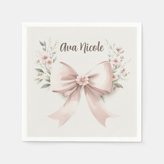 Coquette Bow Serviette (Vorderseite)