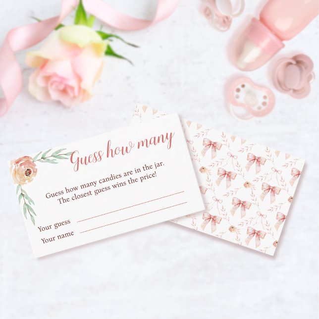 Coquette Bow und Florals raten wie viele Karten (Von Creator hochgeladen)