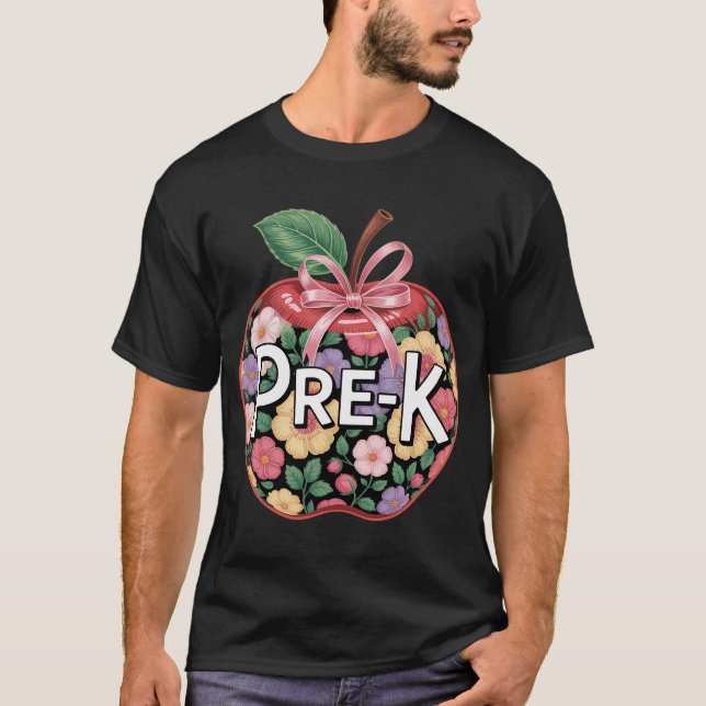 Coquette Bow vor dem K zurück zu den Lehrern T-Shirt (Vorderseite)