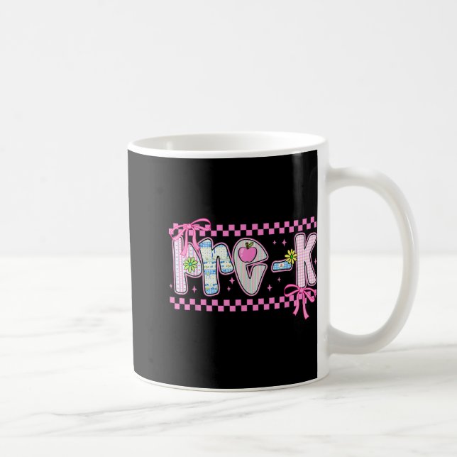 Coquette Bow zurück an Schullehrer Student Kaffeetasse (Rechts)