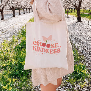 Coquette Bows & Cherries 'Choose Kindness' Tragetasche