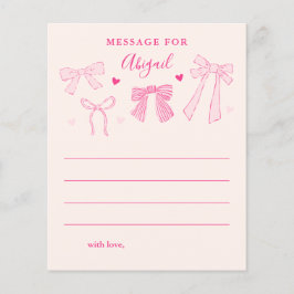 Coquette Bows Girl Birthday Time Kapsel Botschaft