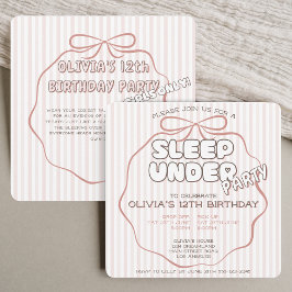 Coquette-Bug-Schlaf unter Geburtstagsparty Einladung