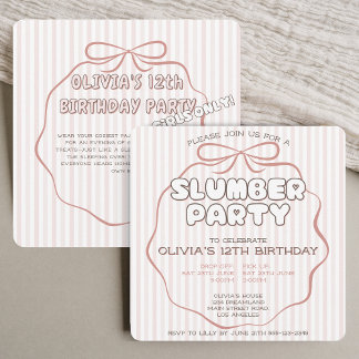 Coquette-Bugslumpe Party Rosa Geburtstag Einladung