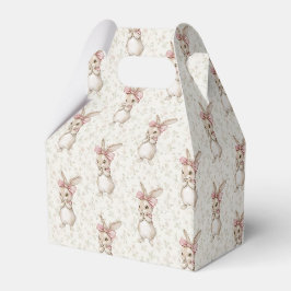 Coquette Bunny Rabbit Girl Birthday Favor Box Geschenkschachtel