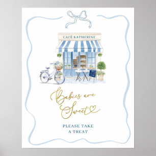 Coquette Café parisien Baby are Sweet Poster