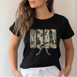 Coquette Camouflage Mama Muttertag T-Shirt