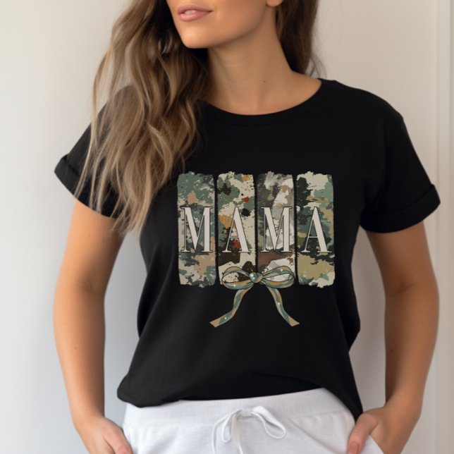 Coquette Camouflage Mama Muttertag T-Shirt (Von Creator hochgeladen)