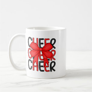 Coquette Cheer-Shirt Schwarz und Rot Team Cheerlea Kaffeetasse