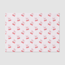 Coquette Cherries Bow Muster Seidenpapier