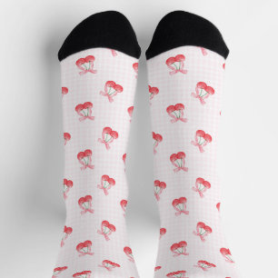 Coquette Cherries Bow Muster Socken
