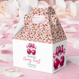 Coquette Cherry 1. Geburtstag Geschenkschachtel