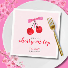 Coquette Cherry auf Top Girls Baby Dusche Serviette