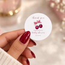 Coquette Cherry On Top Baby Shower