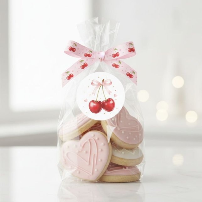 Coquette Cherry Sticker Pink Bow Aesthetic Laptop  (Von Creator hochgeladen)