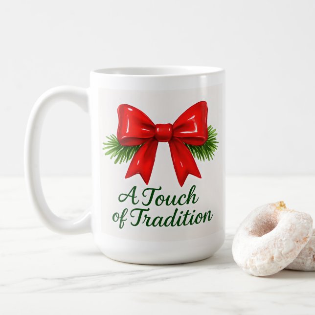 Coquette Christmas Bow - Messy Girl Magic ✨ Kaffeetasse (Mit Donut)