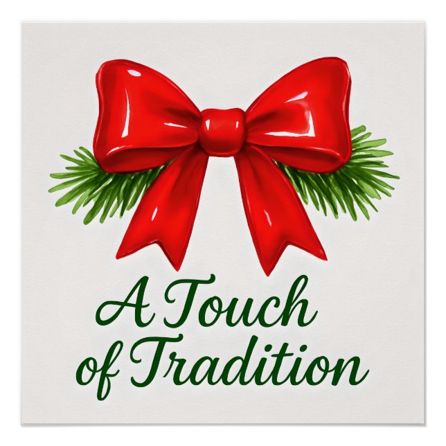 Coquette Christmas Bow - Messy Girl Magic ✨ Poster (Vorderseite)