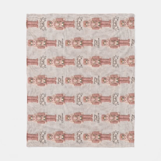 Coquette Christmas Nutcracker Latch Hook Yarn  Fleecedecke (Vorderseite)