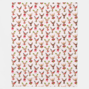 Coquette Christmas Preppy Rentier Fleecedecke