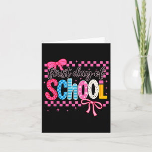 Coquette Erster Schultag Karte