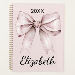 Coquette esthétique arc rose Nom personnalisé
