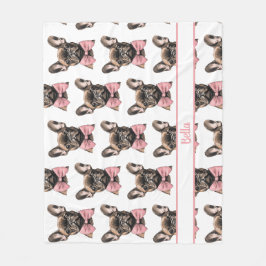Coquette Frenchie Costumizable Name  Fleecedecke