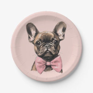 Coquette Frenchie Pappteller