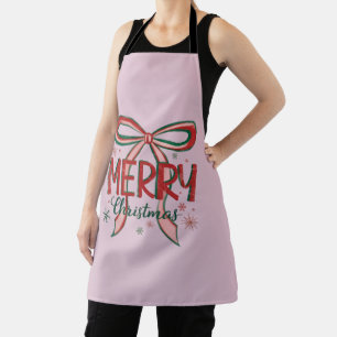 Coquette Frohe Weihnachten Retro Xmas Schleife Vin Schürze