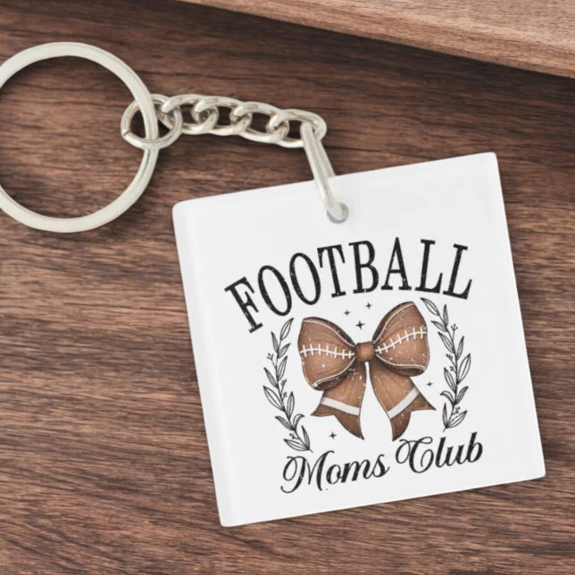Coquette Game Day Football Mama Club Schlüsselanhänger (Von Creator hochgeladen)