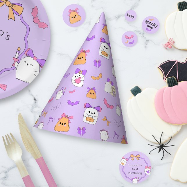 Coquette Ghost Halloween Geburtstag Partyhütchen (Von Creator hochgeladen)