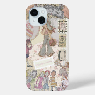 Coquette Girl Preppy Collage, Handy Case