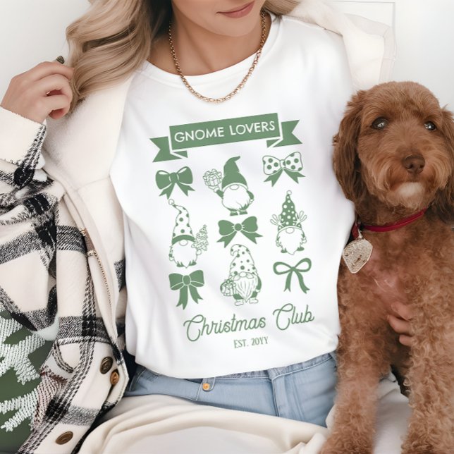 Coquette Gnome Lovers - The Restaurant | Weiß Tri-Blend Shirt (Coquette Gnome Lovers Christmas Club Green White Tri Blend Shirt)
