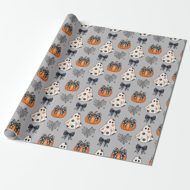 Coquette Halloween Charm Geschenkpapier (Ungerollt)