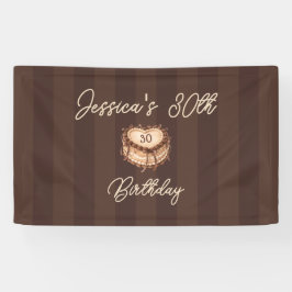 Coquette Heart Cake Banner
