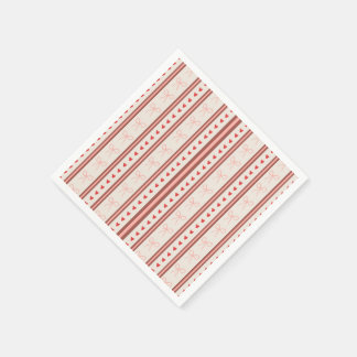 Coquette Hearts and Bows Pattern Napkins Serviette