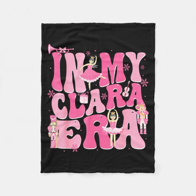 Coquette In My Clara Era Christmas Nutcracker Merr Fleecedecke (Vorderseite)