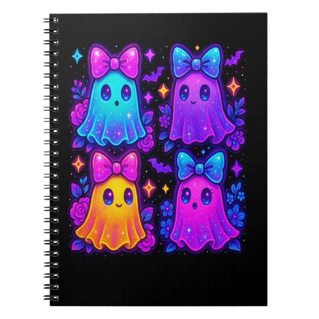 Coquette Iridescent Halloween Notizblock (Vorderseite)