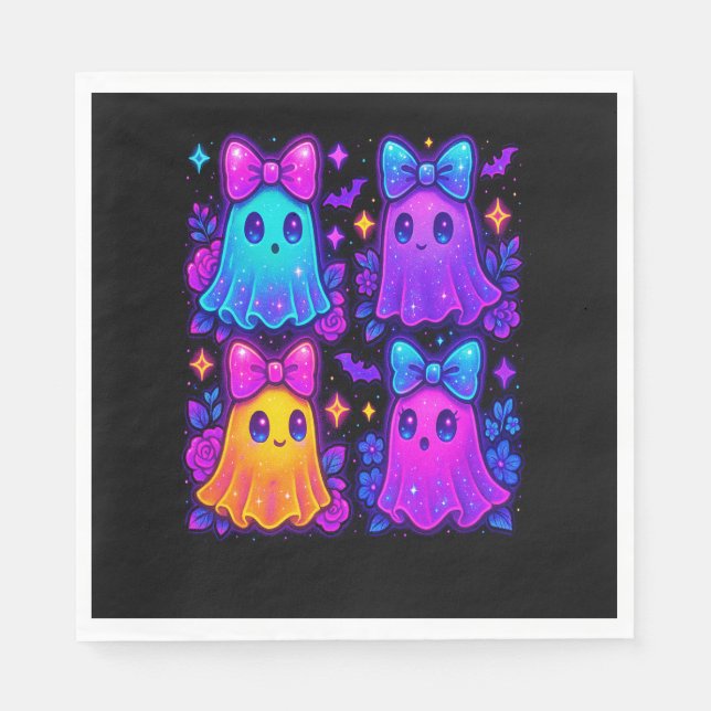 Coquette Iridescent Halloween Serviette (Vorderseite)