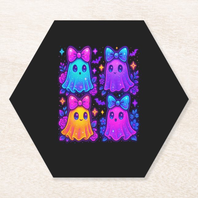 Coquette Iridescent Halloween Untersetzer (Vorderseite)