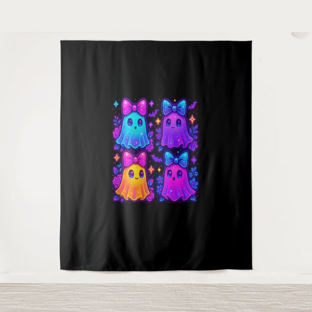 Coquette Iridescent Halloween Wandteppich (Vorderseite)