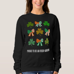 Coquette Kleeblatt PROUD IRISH-AMERICAN St Patrick Sweatshirt
