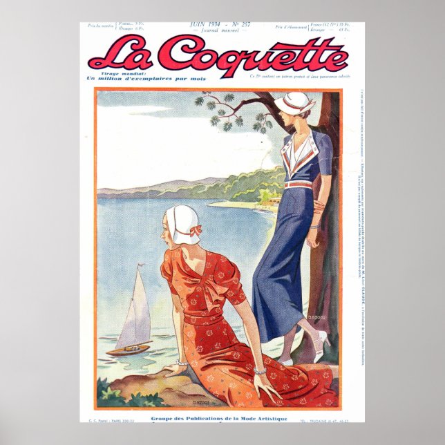 Coquette Ladys oberhalb des Sees Poster (Vorne)