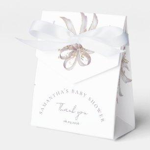 Coquette lila Schleife Baby-Party Geschenkschachtel