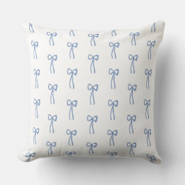 Coquette Little Bow Blue Grandmillenial Kissen