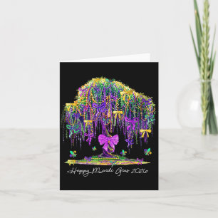 Coquette Mardi Gras 2026 Perlen Baum Karneval Neu Karte