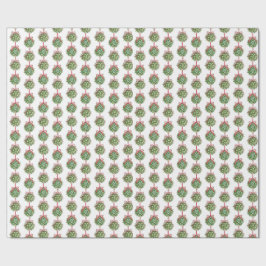 Coquette Mistletoe Watercolor Wrapping Paper Geschenkpapier