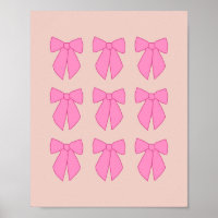 Coquette mit Pfirsich und rosa Bogen