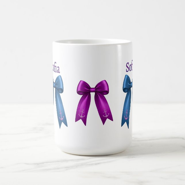 Coquette Nautical Bow! Kaffeetasse (Mittel)